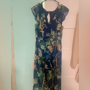 Beachy Floral Romper Dress Small As U Wish